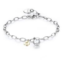 Bracelet Sagapo Woman Lucky Light in Steel SKT18 - SKT18
